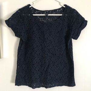 Gap floral lace blouse